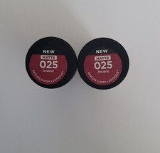 2 REVLON Super Lustrous The Luscious Mattes Lipstick, in Red, 025 Insane, 0.15