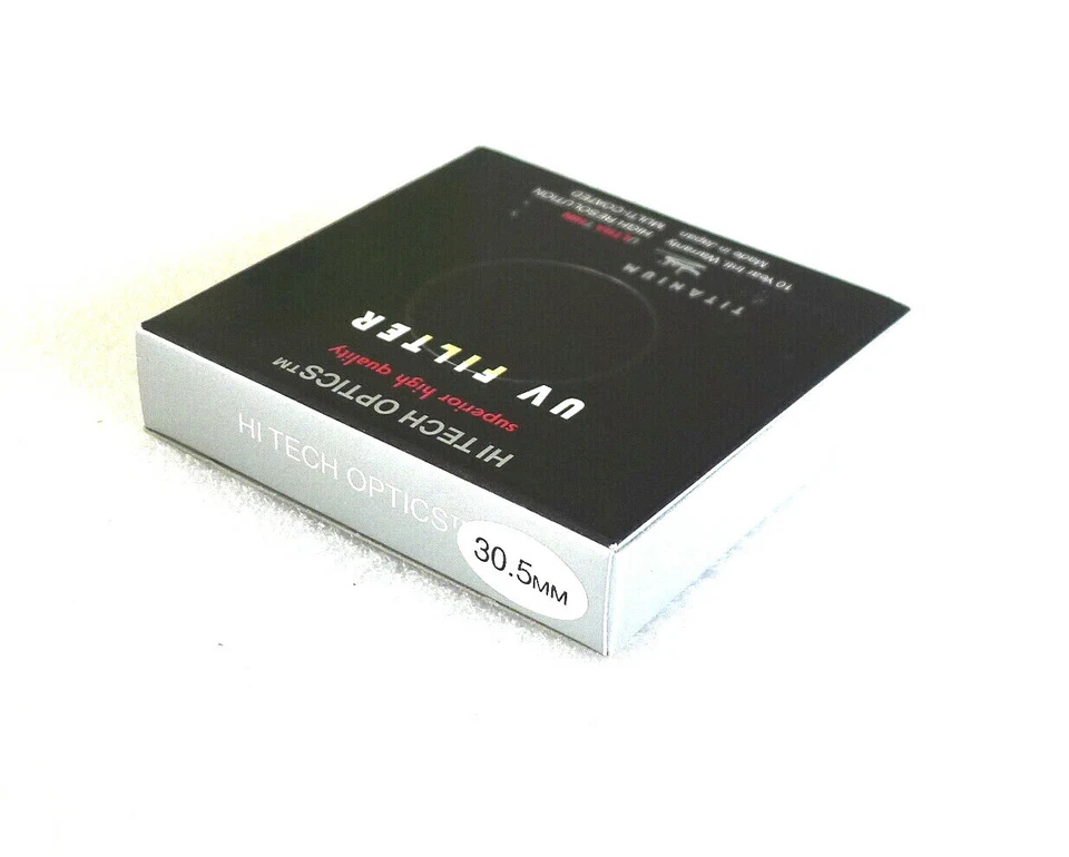 30.5mm Hi Tech Optics UV Filter - Silver - NEW - Image 4 of 4