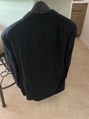 Brandini Men's Double Breasted Sport Coat Sz 42 L Navy - Picture 4 of 7