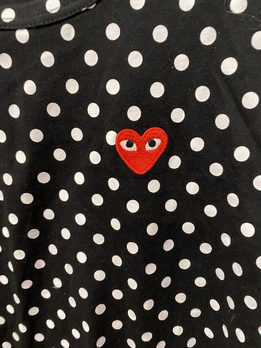 Comme Des Garcons Play Polka Dots T-shirt Men's Size M | eBay Comme Des Garcons Play Polka Dots T-shirt Men's Size M | eBay