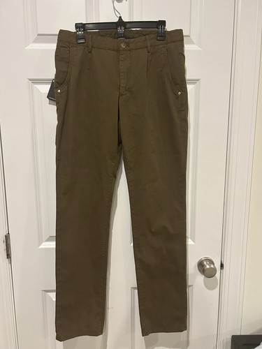 NWT Massimo Dutti Men’s 31x33 Slim Fit Cotton Blend Olive Pants MSRP 130.00