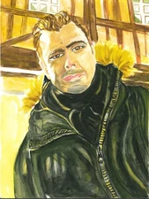 Portraits of Parisians ▪︎ Paris 2016 • Watercolor Original 🎨 by Jacqueline MB