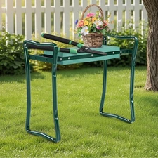 Garden Kneeler and Seat Stool Heavy Duty Garden Folding Bench