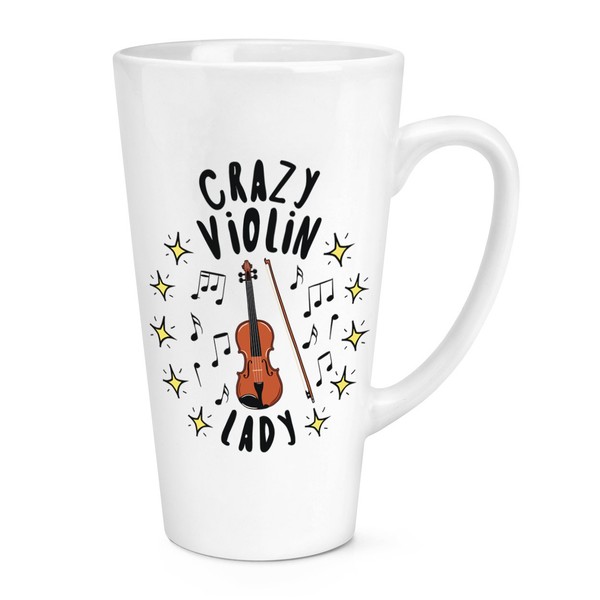 VerrüCkte Violine Damen Stars 483Ml Groß Latte Becher Tasse Mutter Tag Freundin-image