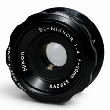 Nikon EL-Nikkor 50mm f/4 Enlarging Lens Japan Clean Optics Sharp Glass- NM