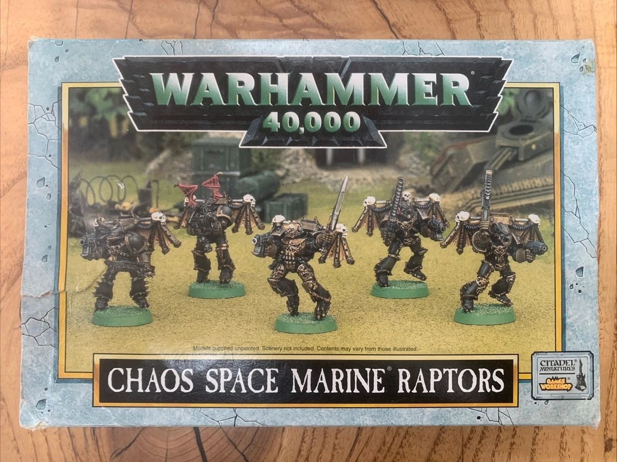 Chaos Space Marines Miniatures Warhammer 40K Raptors Unassembled