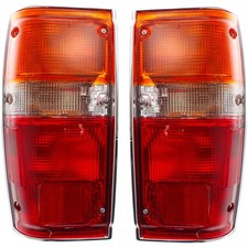 Halogen Tail Light Set For 1984-1988 Toyota Pickup W Chrome Trimbulbs 2pcs Halogen Tail Light Set For 1984-1988 Toyota Pickup W Chrome Trimbulbs 2pcs