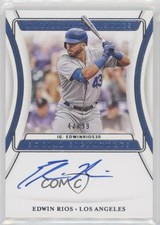 2020 Panini National Treasures Social Signatures 47/99 Edwin Rios Auto v9t