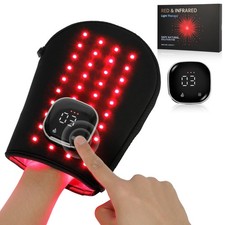 Rechargeable Red  Infrared Light Therapy Gloves - 660nm  850nm Dual Wavelen...
