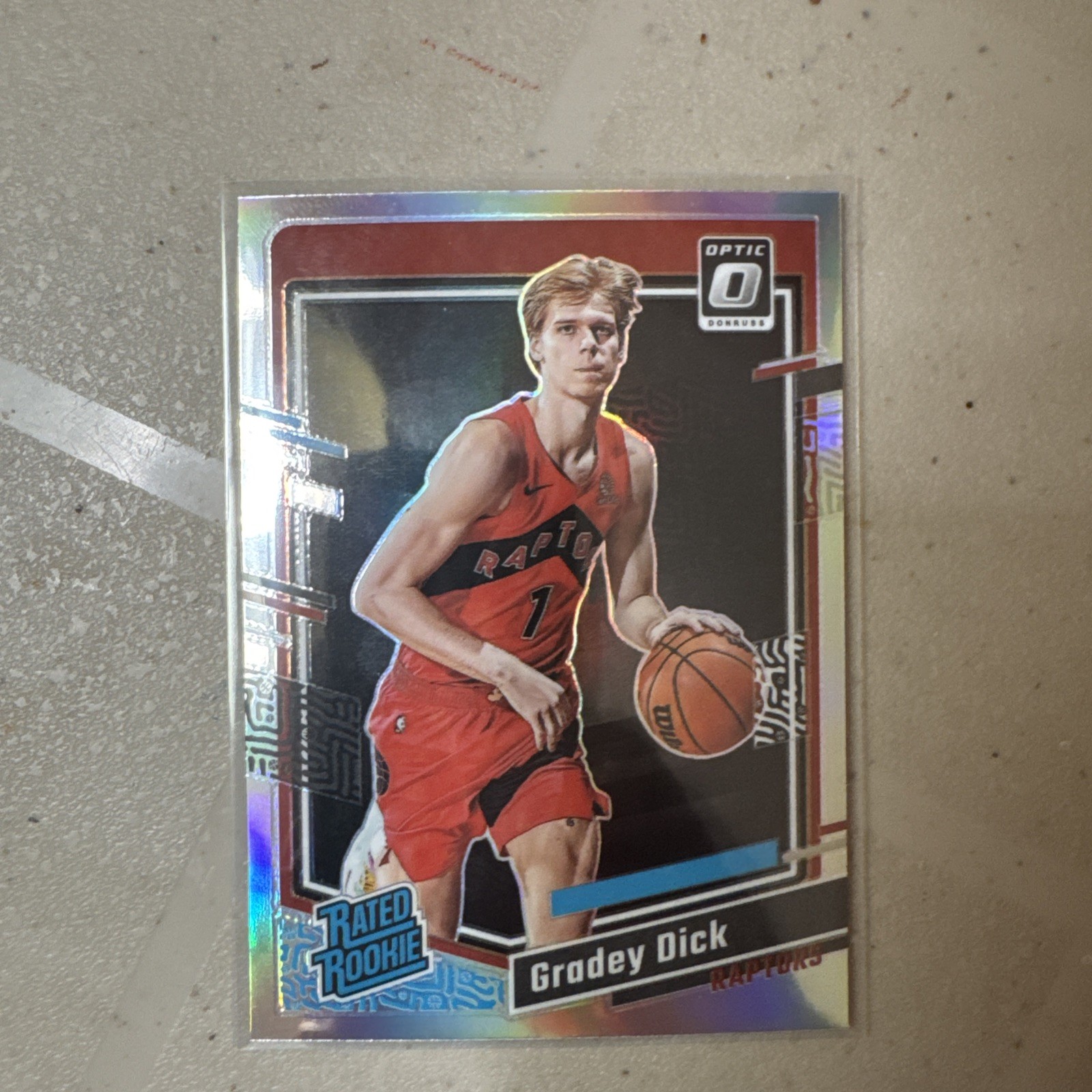 2023-24 Panini Donruss Optic Gradey Dick #212 Rated Rookie Holo Prizm Silver