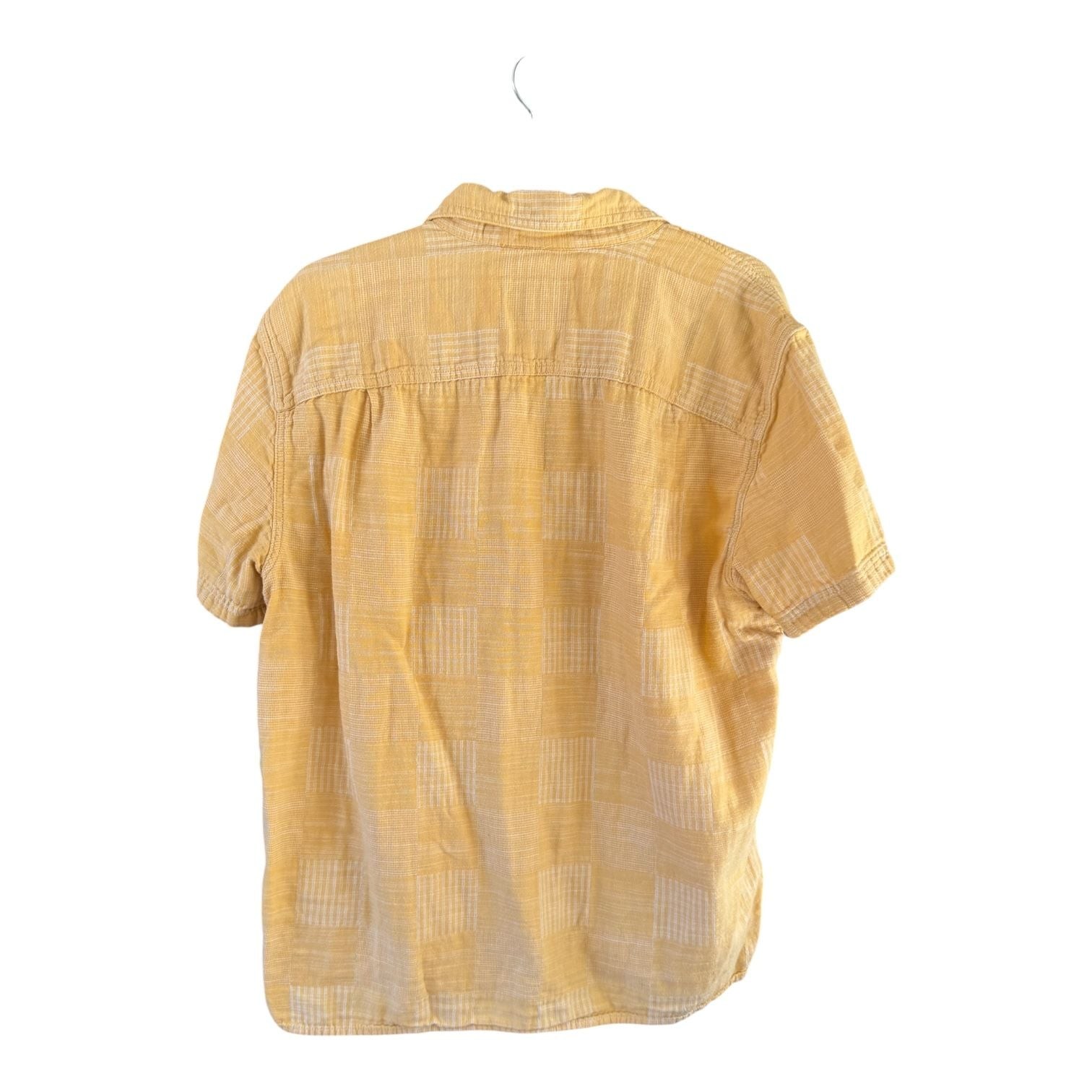 American Eagle Yellow Patchwork Jacquard Short Sl… - image 2