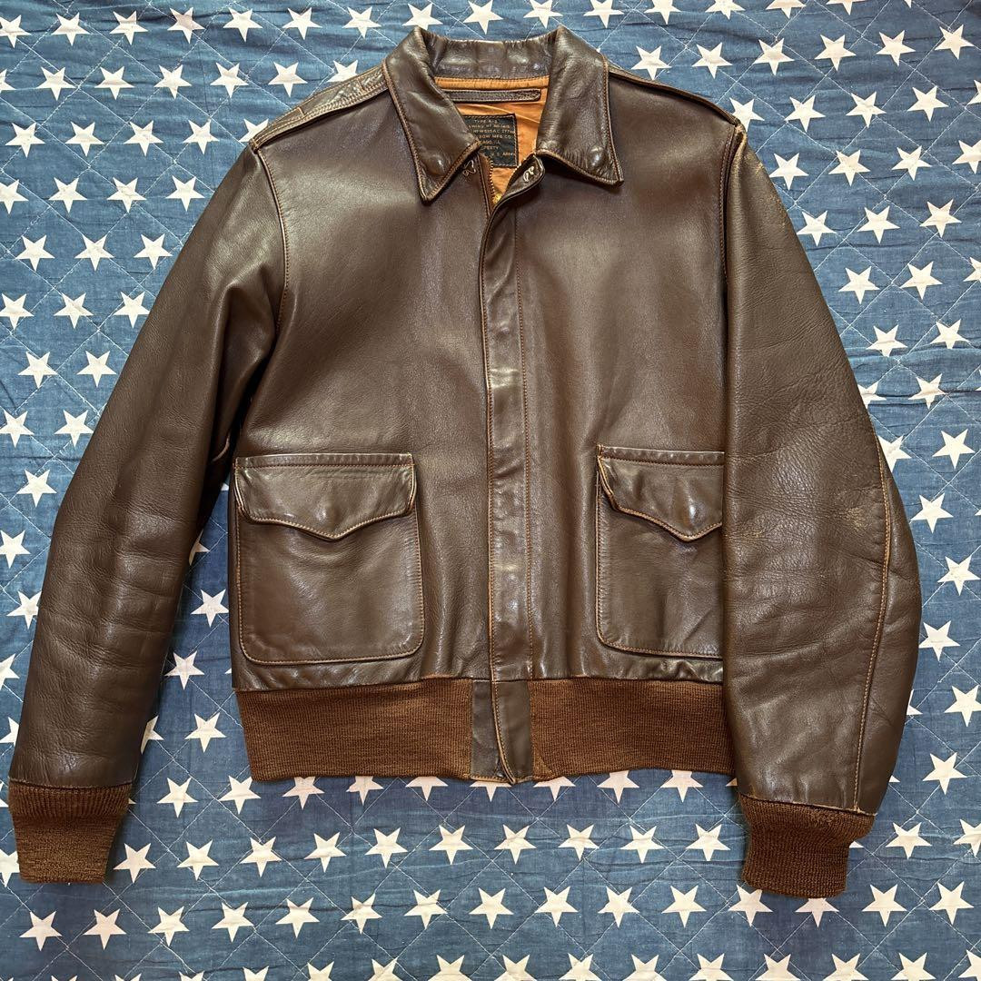Vintage Real McCoy's A-2 Leather Flight Jacket Size 36 Rare Vintage Real McCoy's A-2 Leather Flight Jacket Size 36 Rare