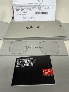 Authentic Ray Ban Meta RW4008 53mm Transitions Amethyst Lenses Purple RX 0.00