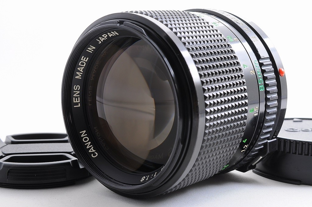 Canon New FD NFD 85mm F/1.8　キャノン　レンズ NEAR MINT+】CANON NEW FD NFD 85mm F/1.8 MF Portrait Lens FD
