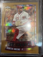 2023 Topps Chrome Youthquake Hunter Greene Gold Refractor /50 Reds YQ-8