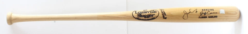 Bate de béisbol firmado por los Marlins de Florida Louisville Slugger Jeff Conine con certificado de autenticidad 2005 Foto 2 de 4