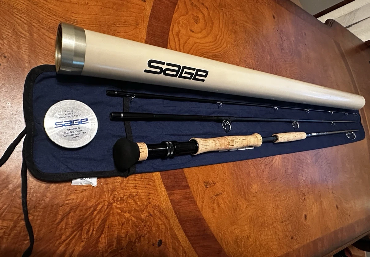SAGE Graphite Fly Fishing Rod 3 Piece Fishing Rods & Poles for