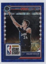 2023-24 NBA Hoops Premium Stock Rising Stars Blue Prizm 19/25 Walker Kessler 0l1