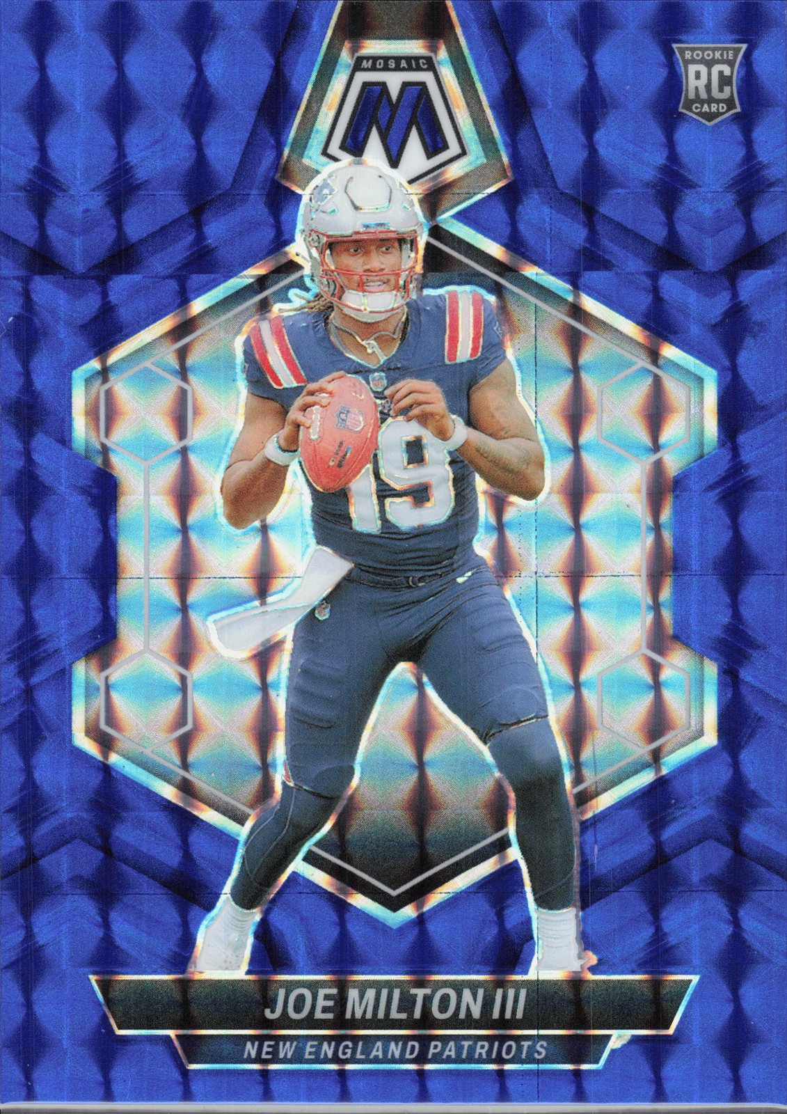 2024 Panini Mosaic Joe Milton III Mosaic Blue #/99 #397