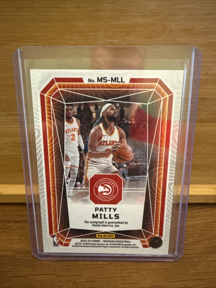 2023-24 Panini Obsidian - Magmatic Signatures Patrick Mills #MS-MLL - Image 2 of 2