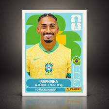 RAPHINHA BRA19 BRAZIL ROOKIE STICKER US VERSION 2026 PANINI WORLD CUP MT9