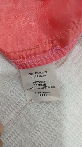 J crew collection tropical jacquard pink neon shorts Sz 8 - Afbeelding 6 van 6