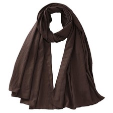 Long Lightweight Soft Cotton Blend Scarf Shawl Wrap For Men Women