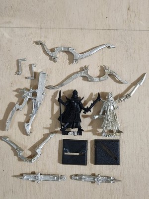Warhammer games workshop,  3 Dark Elf executioners, Metal, OOP, old world