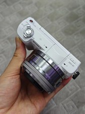 Sony Alpha a5100 24MP Mirrorless Digital Camera White w/ 16-50mm Lens - 95 New