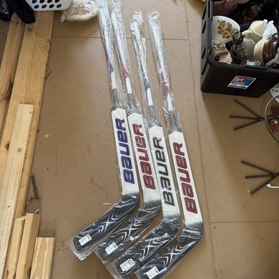 Lot Of 4 Bauer NEW 24.5 Ice Hockey Goalie Sticks Intermediate P31 Flex 67