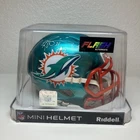 Ricky Williams Signed Mini Helmet with COA Miami Dolphins Texas Heisman Puff