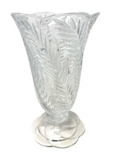 Collectible 24 Lead Crystal Large Heavy 10" Vase