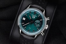 Tag Heuer Carrera Chronograph 39mm Glassbox Green Dial CBS2211-0 with Box 3
