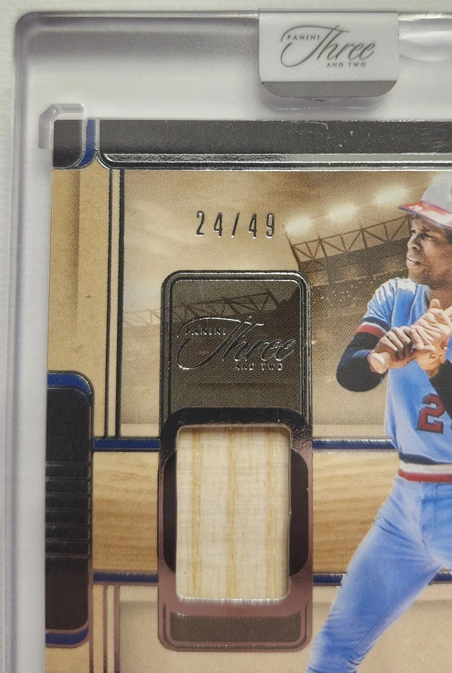 Barra de madera luminosa Panini Three And Two Carew 2025/49 Minnesota Twins (MEM) Foto 2 de 4