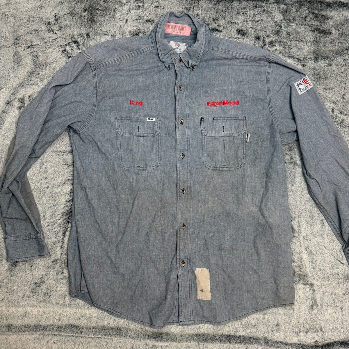 Tyndale FR Mens King ExxonMobil Flame Resistant Work Shirt Tyndale FR Mens King ExxonMobil Flame Resistant Work Shirt