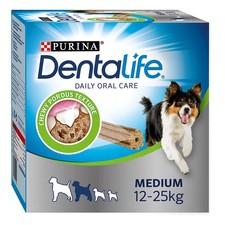 Image of PURINA Dentalife Daily Dental Care Medium Breed Adult Dog Treat 84 *Sticks* PACK