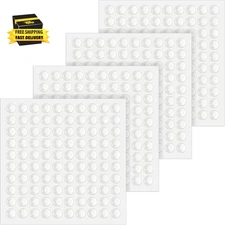 400 Pcs Cabinet Door Bumper, 1/4" Self-Adhesive Clear Rubber Bumpers Non-Slip Ca