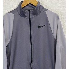 Nike Dry-Fit Gunsmoke/Grey/Black Training Jacket 928026-036 Mens Sz M Read 