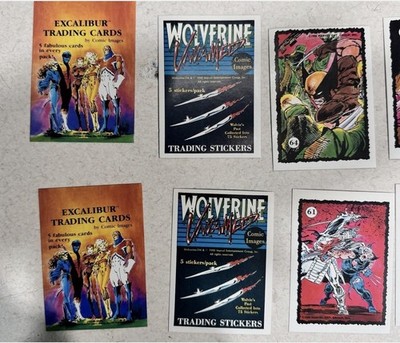 1990 Excalibur Trading Cards Lot Wolverine Untamed Marvel Comics X-Men