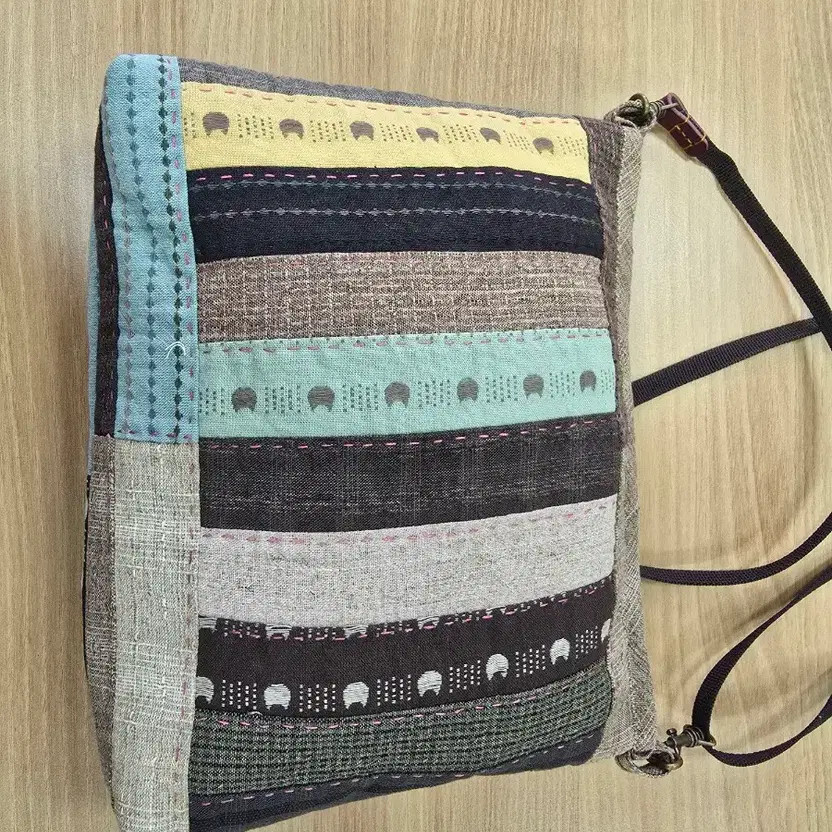 Handmade Patchwork Crossbody Bag - Unique Design - image 6
