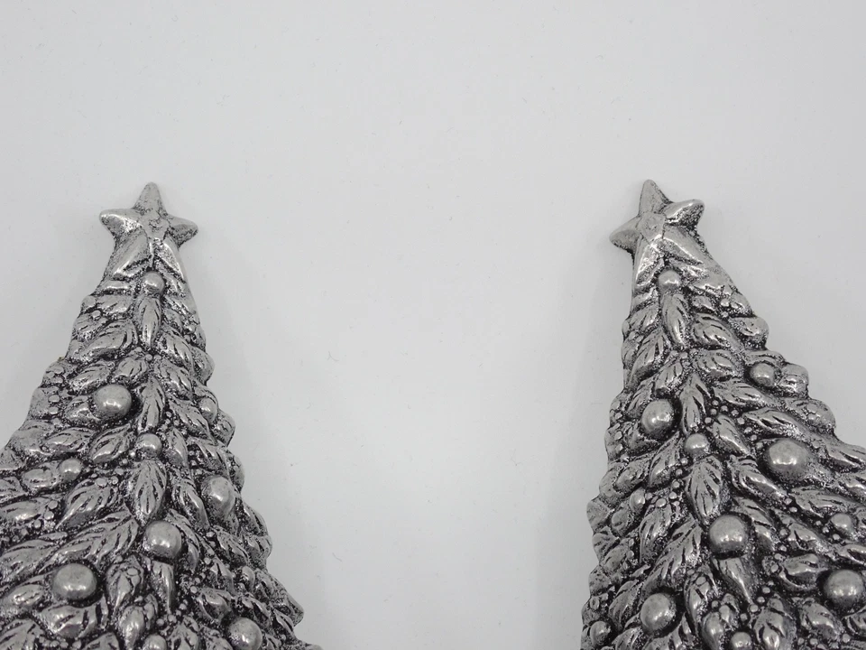 Par de soportes para medias de árbol de Navidad de peltre Carson Foto 4 de 4