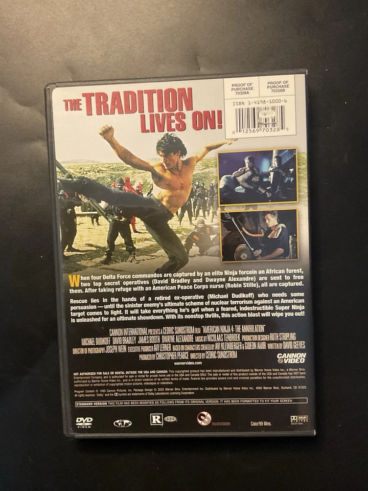 American Ninja 4 • The Annihilation (DVD, 2005, Cannon Pictures) OOP See Descrip - Image 2 of 3