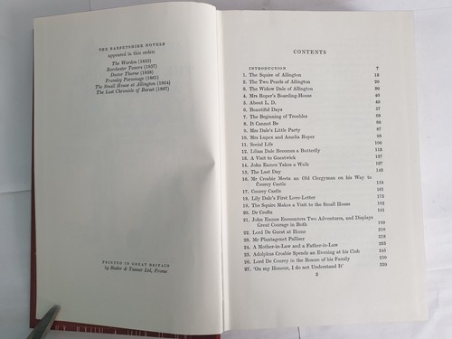 Barsetshire Novels Part Set 4 of 6 (2, 4, 5 & 6) Anthony Trollope Folio Society - Picture 14 of 22