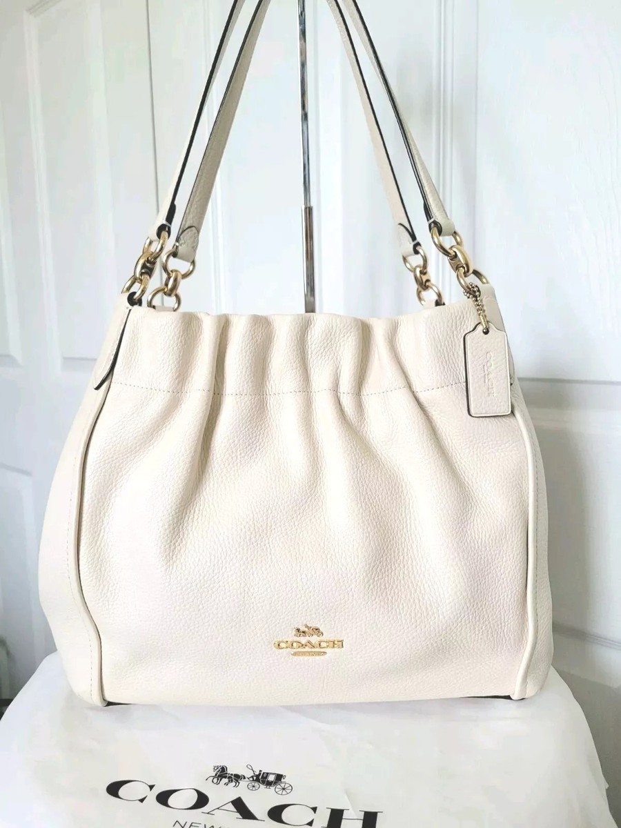 Coach C1454 Maya Pebble Leather Shoulder Bag Pebble Tote