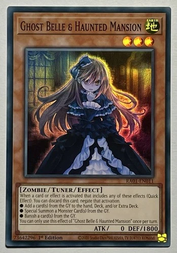 Ghost Belle & Haunted Mansion RA01-EN011 (NM) Super Rare 1st Edition Yu-Gi-Oh!