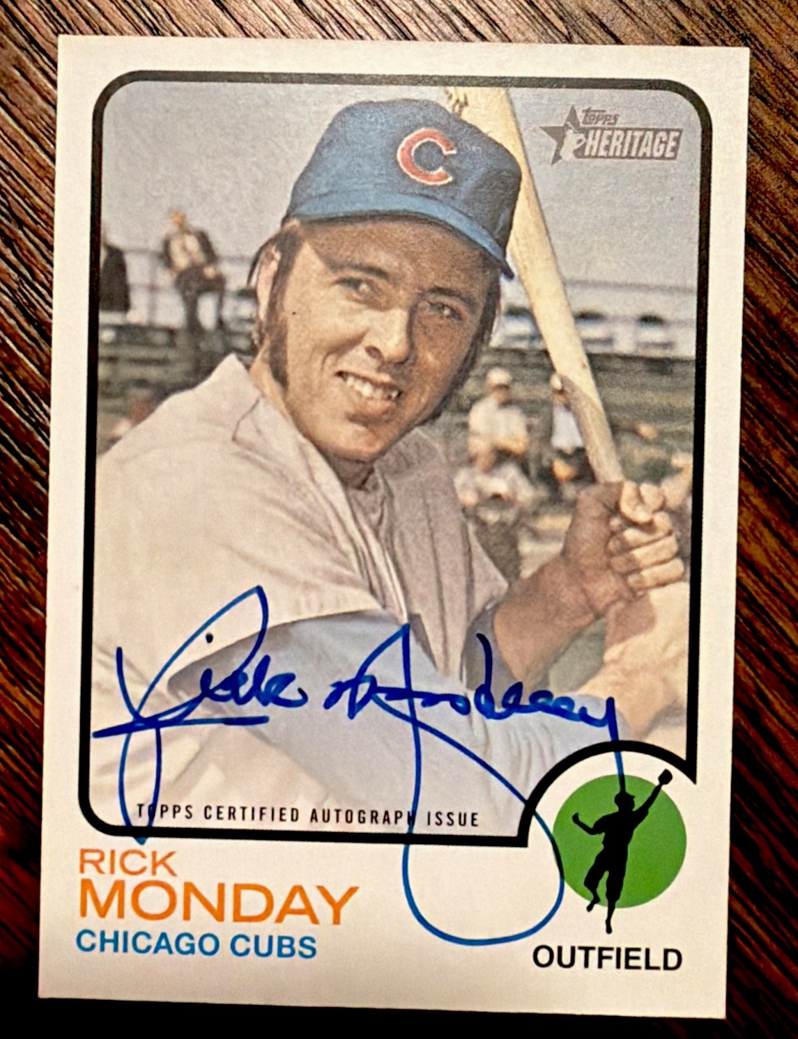 2022 Topps Heritage - Rick Monday Real One Auto ON CARD - #ROA-RM
