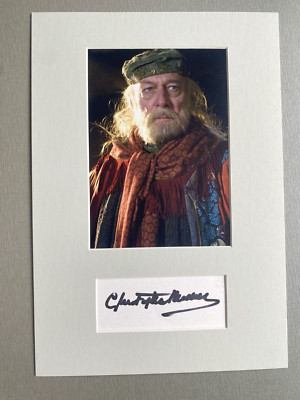 CHRISTOPHER PLUMMER ( 2021) signed letter card/mat 20x30 autograph