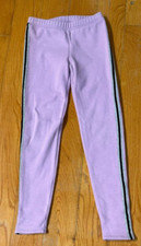 GAP KIDS: Girl's Purple Warm Pants, w/ silver  black stripes, Size XXL
