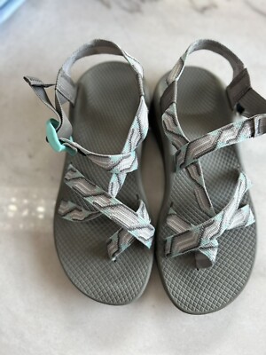 CHACO Sandals 9 ZX2 CLASSIC Grey Candy Hiking Comfort JACQUARD