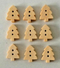 25 PACK XMAS TREE BUTTONS 